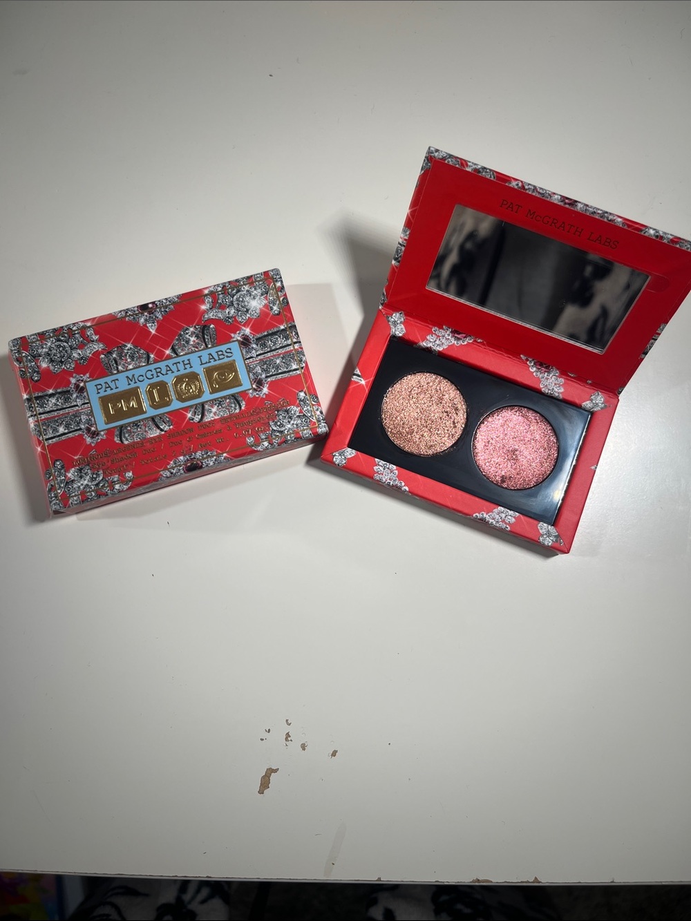Pat McGrath Pink and Rose Gold Duo Glitter Eyeshadow